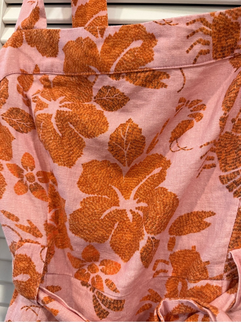 FARM Rio Pink and Orange Floral Tie-Waist Mini Dress - Picture 5 of 11